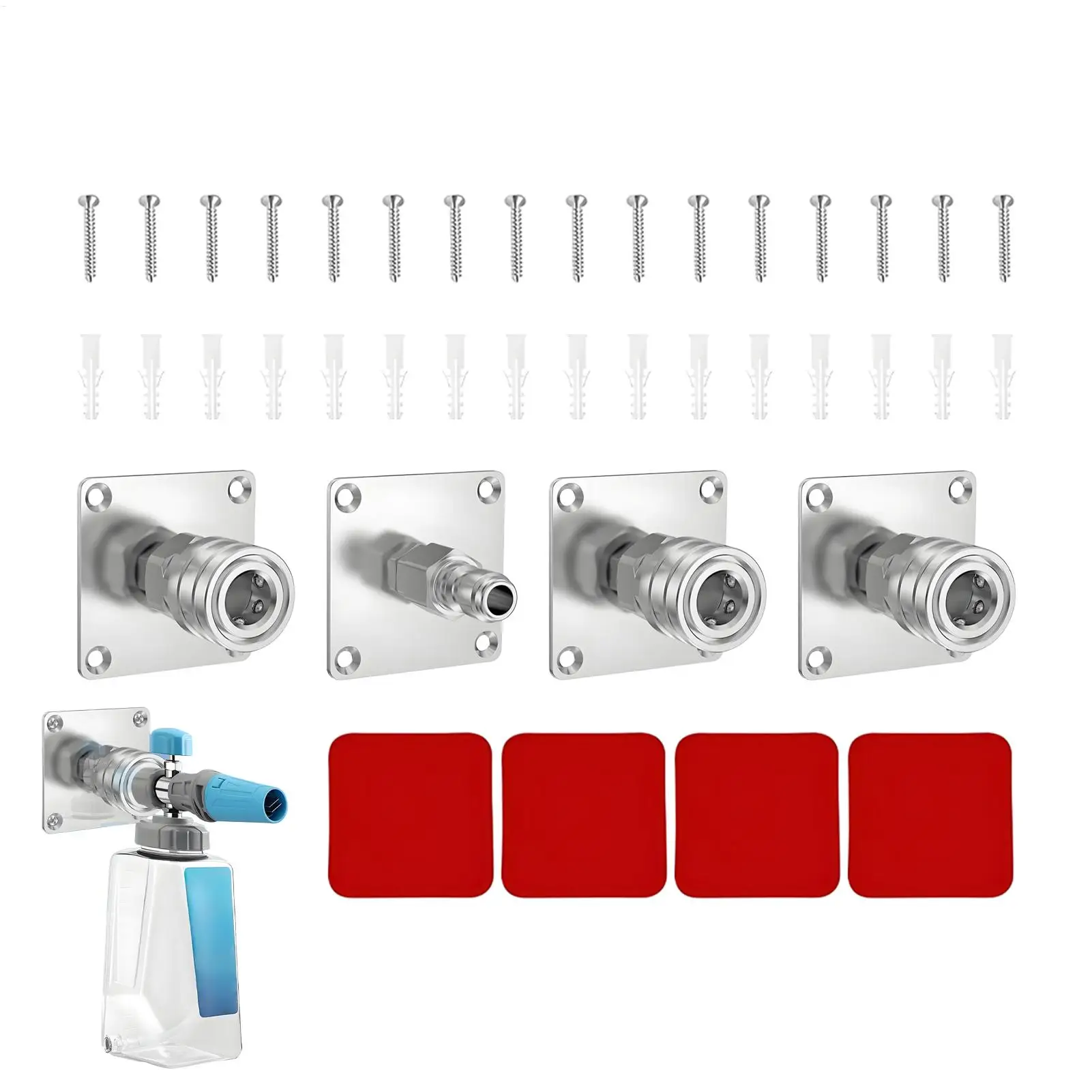 

Pressure Washer Holder Wall Mounted Foam Cannon Rack Stainless Steel Pressure Washer Bracket For Outdoors Workshop Garage Car