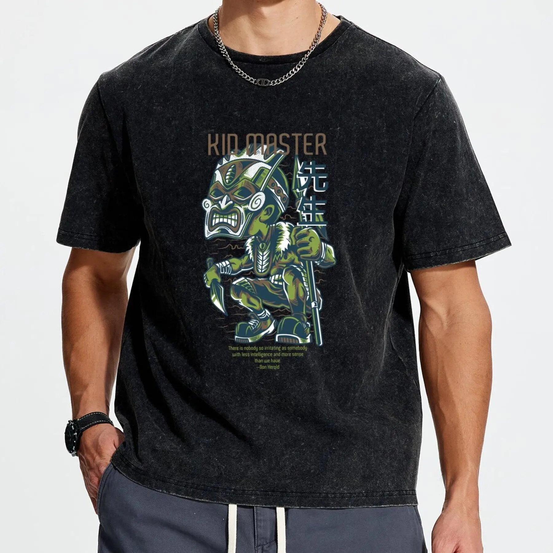 

Men's New T-Shirt 0006 kid master Comfortable Casual Wear