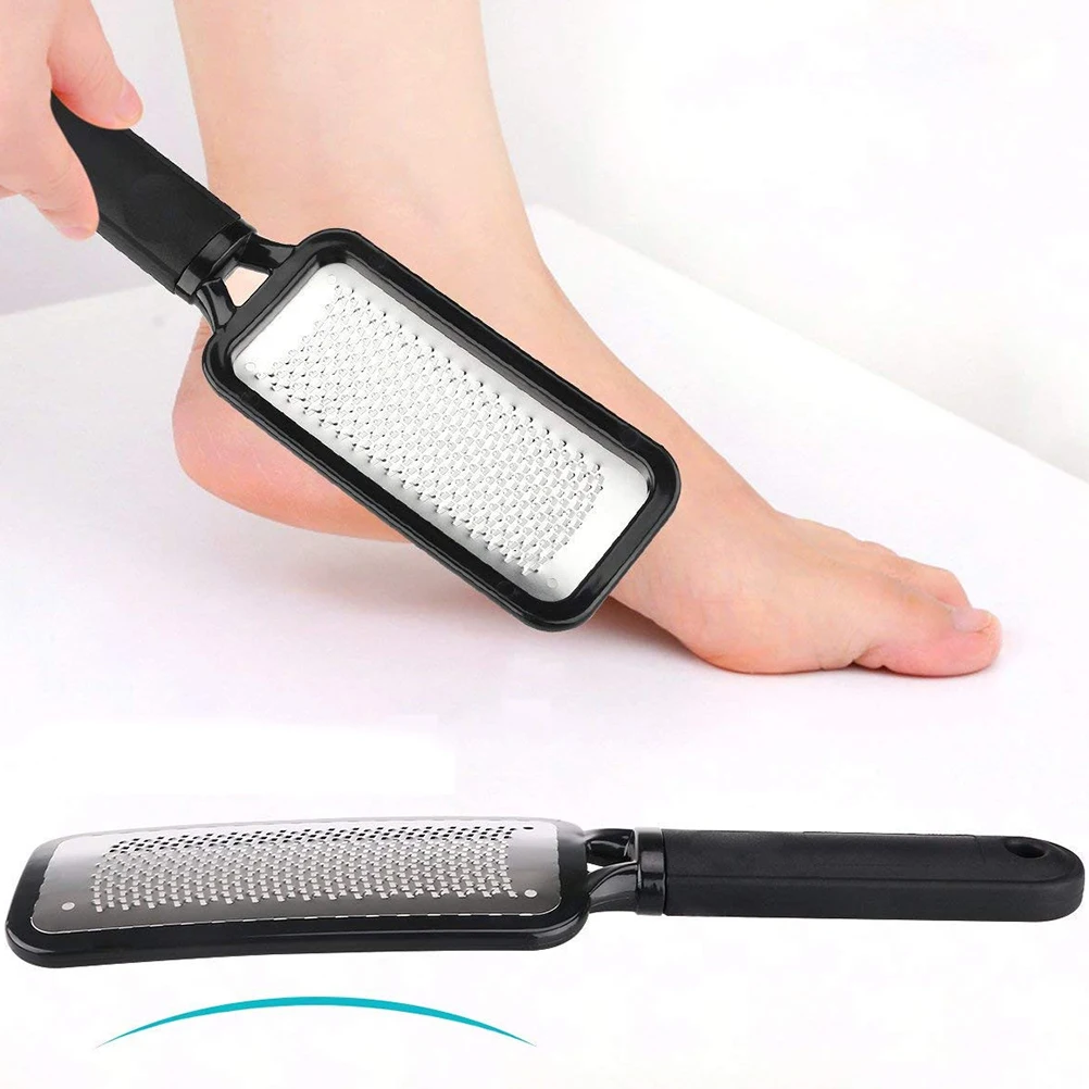 

1Pcs Professional Pedicure Tool Stainless Steel Foot File Double Sided Sandpaper Exfoliator for Removing Callous Hard Skin