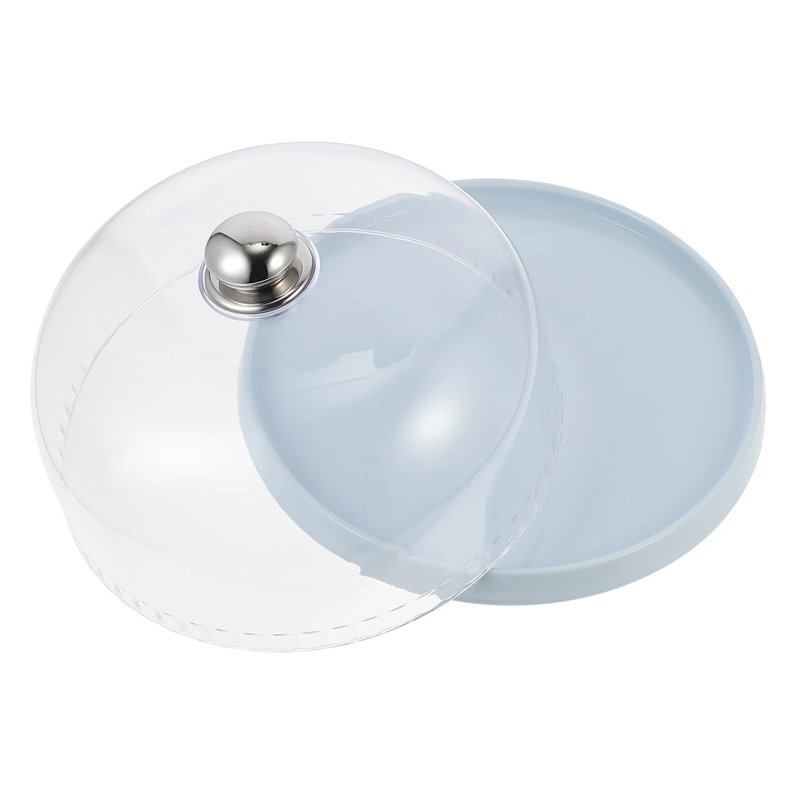 

1 шт. поднос для демонстрации десерта, прочный, надежный поднос для еды, защитная прозрачная крышка, витрина для торта, держатель для хлеба для кухни