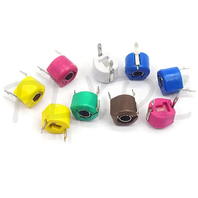 10PCS 6mm Trimmer Variable Ceramic Capacitor JML06-1 3PF 5PF 10PF 20PF 30PF 40PF 50PF 60PF 70PF 120PF Regulowane kondensatory