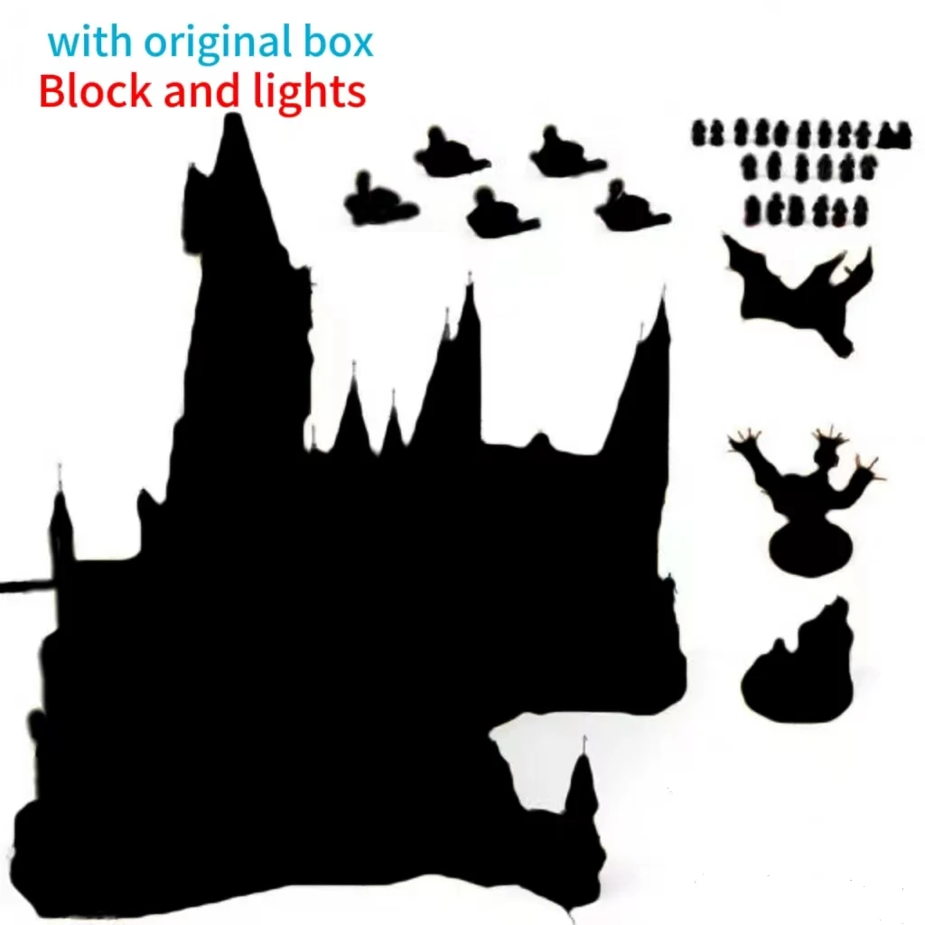 Compatible with the original box, 7306 building blocks, magical castle, 6020PCS parent-child game, assembling building blocks view 5