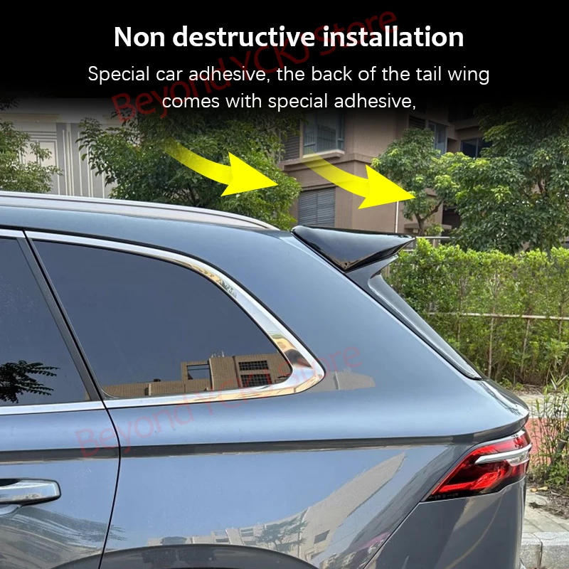 ABS Lid Spoiler Wing Car Tailgate Lip For Geely Monjaro XingYue L 2021-2024 Rear Trunk Spoiler Wing Car Styling Kit Glossy Black