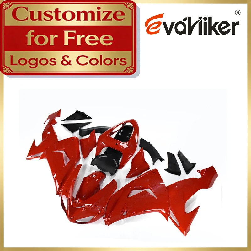 

Motorcycle Fairing Complete Fairing Set For ZX10R 2006 2007 red ABS Plastic Fairing Kit ZX-10R 06 07 Custom Color And Graphics