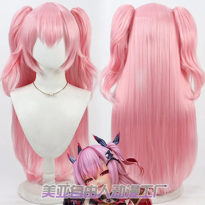 Aiyatsu No Tenshi Succubus Cosplay Wig Tail Anime Reality Show Game Role-playing Wig Used for Anime Dance Parties