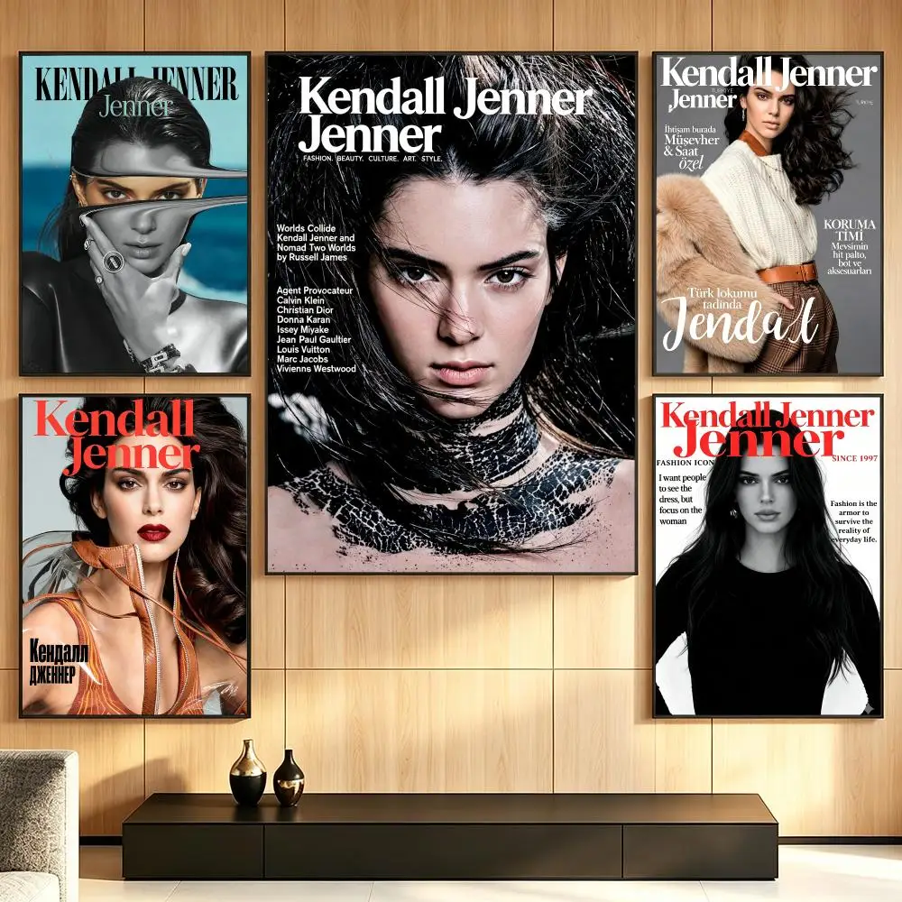 actor Kendall Jenner Poster Poster HD Printing Cozy Warm Style Home Decor Suitable for Living Room Bedroom Gift