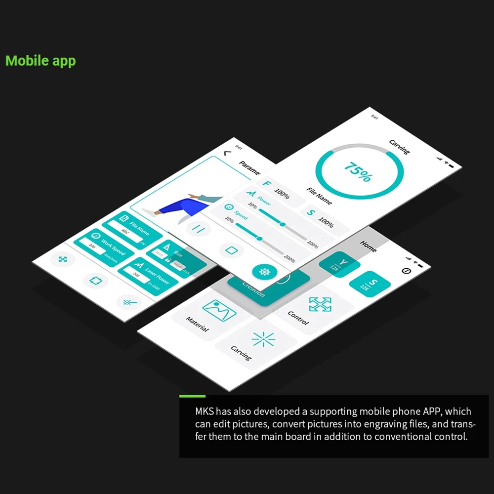 

2025+ MKS DLC32 V2.0 Offline Control 32Bits ESP32 WIFI GRBL TFT Desktop Lasering Engraving Machine DIY Universal Motherboard