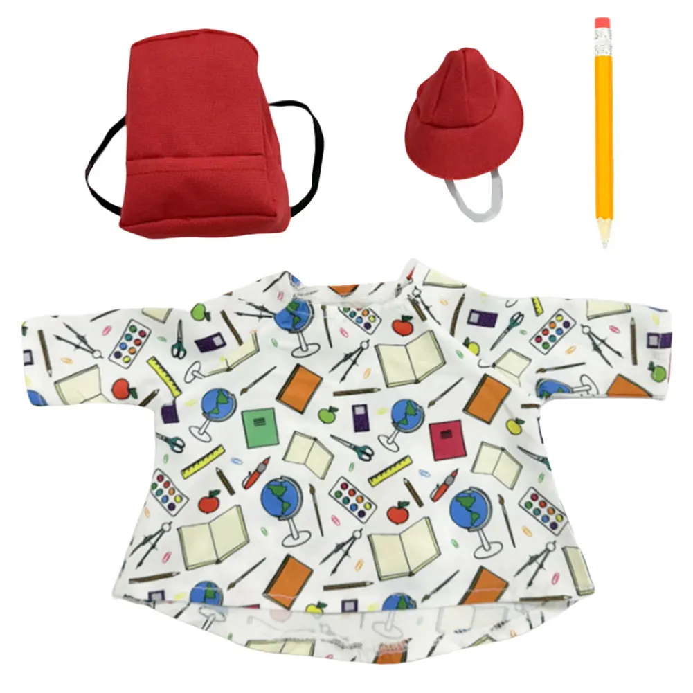 

Back To School Goose Statue Clothes with Schoolbag Goose Clothes Cute Goose Costume for Indoor Outdoor Patio Yard Lawn Art Decor