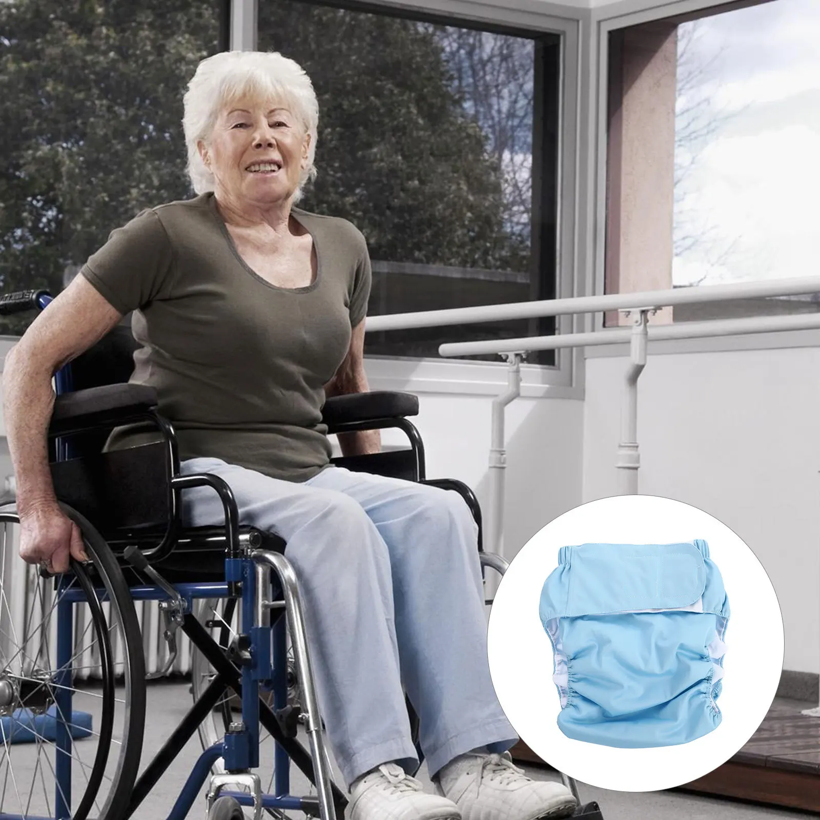 حفاضات قماشية قابلة لإعادة الاستخدام وقابلة للغسل للكبار ناعمة قابلة للتنفس وقابلة للتعديل ومقاومة للماء وامتصاص عالي للرجال والنساء وسلس البول المسنين