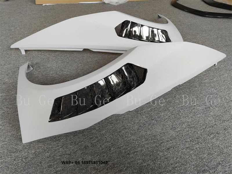 

Used for LP580 LP610 High-quality V-style Semi Carbon Fiber Forged Pattern air Outlet Mudguard Body Kit