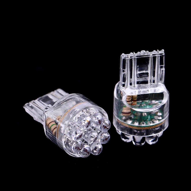 2Pcs/pack DC 12V T20 7443 7440 9LED Car Brake Light Bulb Auto Stop Turn Signal Light Lamp Auto Car Signal Light Lamp LED Bulbs