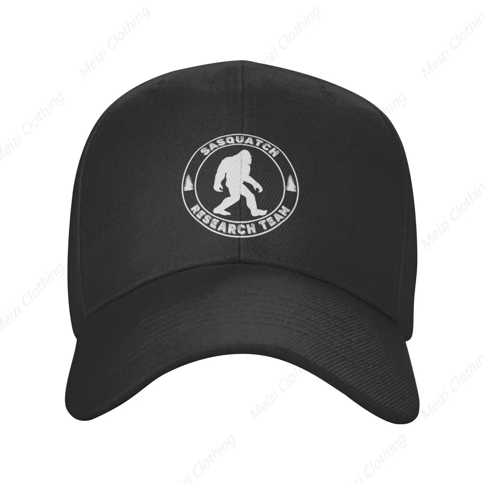 Bigfoot Print Pattern Baseball Cap Men's And Women's Adjustable Classic Dad Hat Outdoor Activity Truck Hat