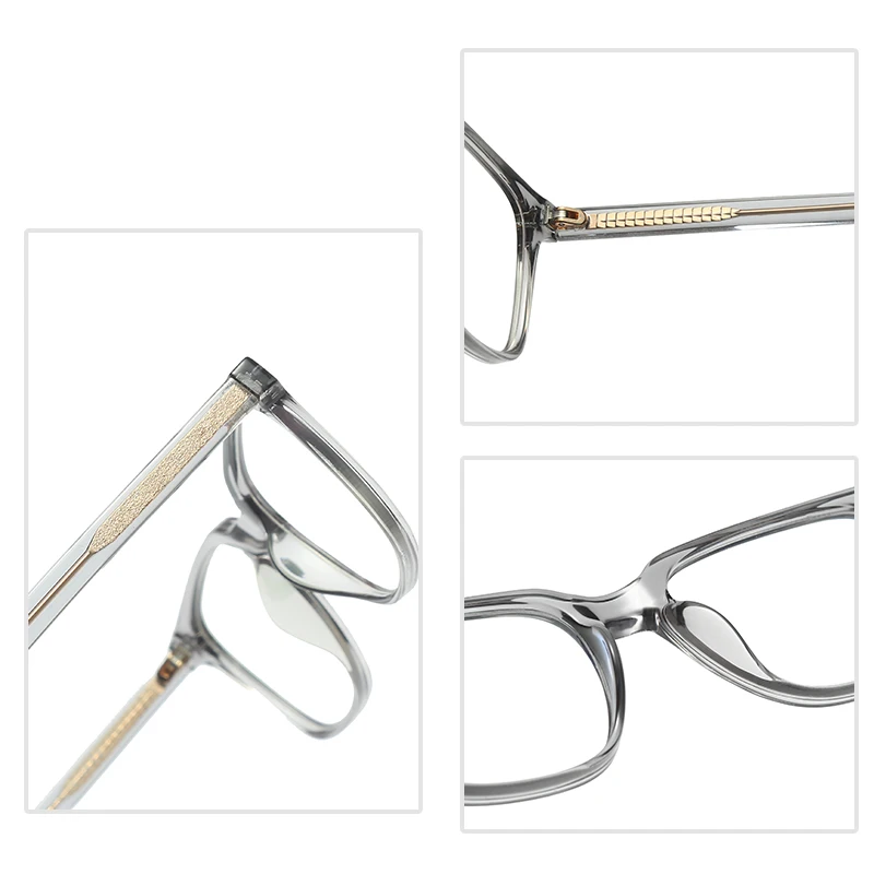 Kizn moda all-match feminino óculos de miopia quadro computador anti-luz azul prescrição óptica personalizável óculos-0.50 a-10