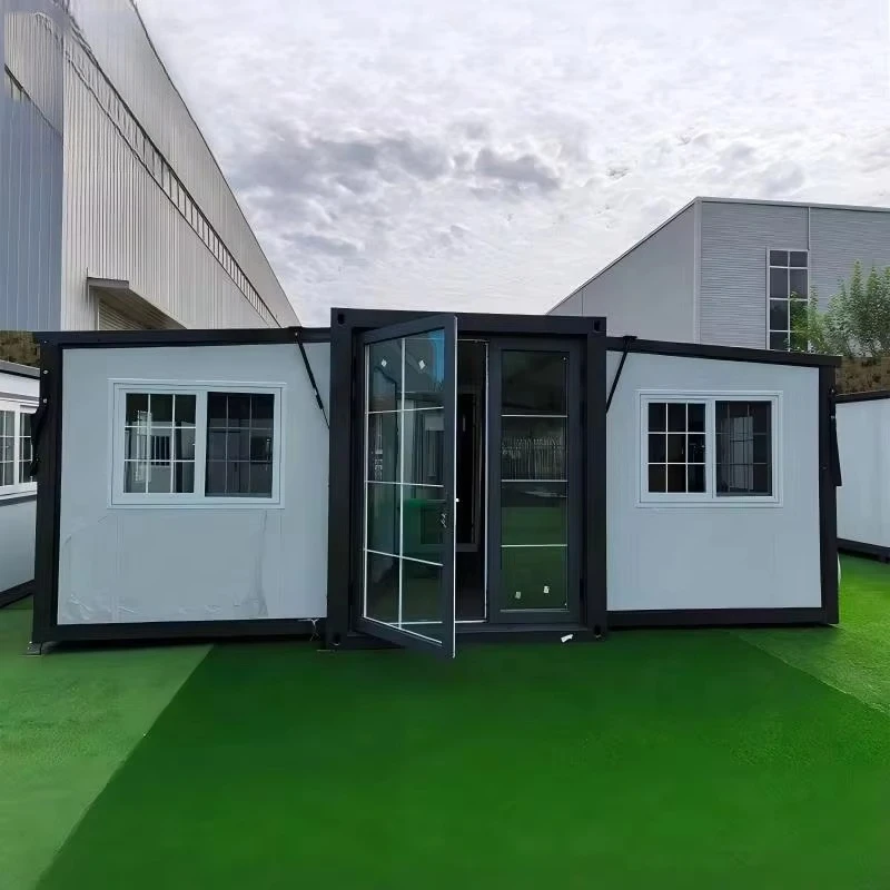 20 Foot Foldable Container Activity Room With Double Wings,Solar System Three In One Exit, Three Bedrooms And One Living Room