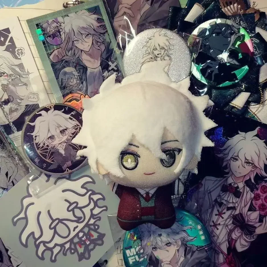 10 Cm Gevulde Pluche Leuke Nagito Komaeda Anime Spel Pop Zeester Pluche Pop Zeester Lichaam Hanger Cosplay Anime Sleutelhanger speelgoed