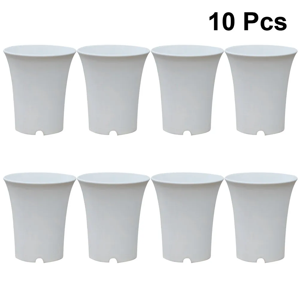 10Pcs Plastic Flowerpot Succulent Planter Extra Small for Home Office Garden Decoration Durable Washable Plant Pot