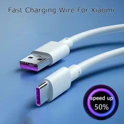 USB Type-C Data Cable 5A Fast Charging Wire For Xiaomi Samsung Synchronous Battery Charger Data Transmission Connecting Wires