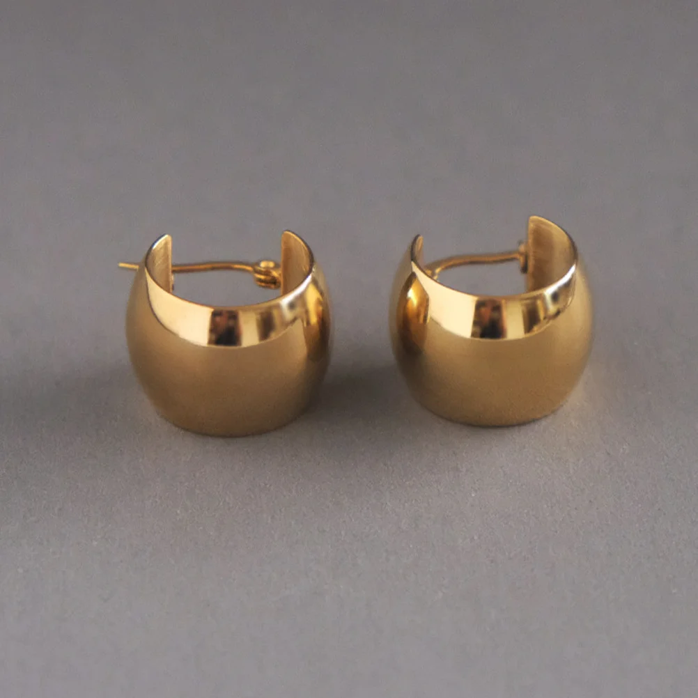 

Earrings Round Dangle for Women Loop Womens Jewelry Western Style Wide