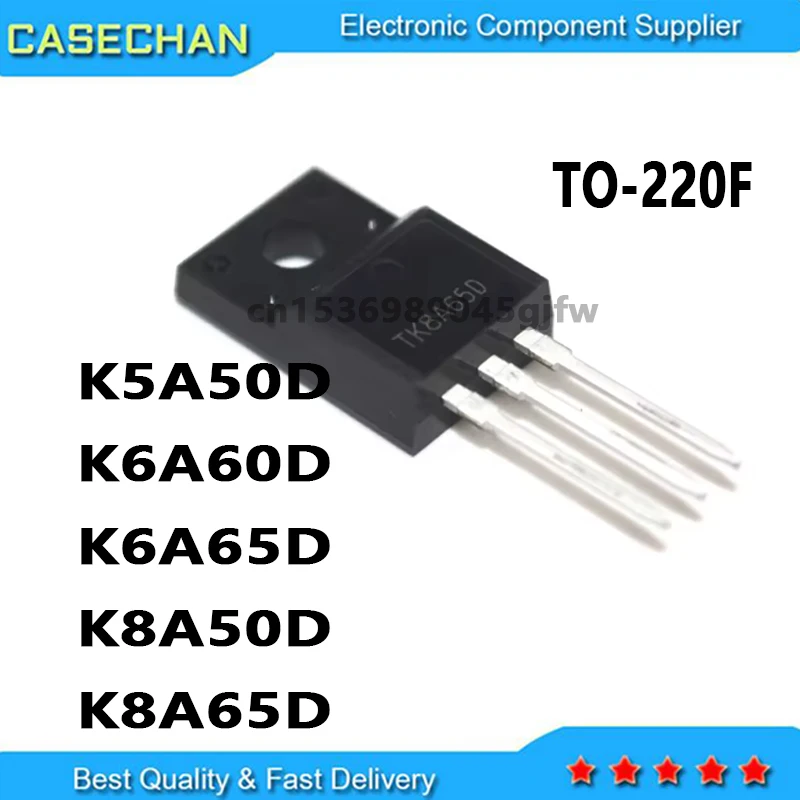 10 Uds nuevo Original K5A50D K6A60D K6A65D K8A50D K8A65D 5A 6A 8A 15A 500V 600V 650V TO-220 IC Chip al por mayor