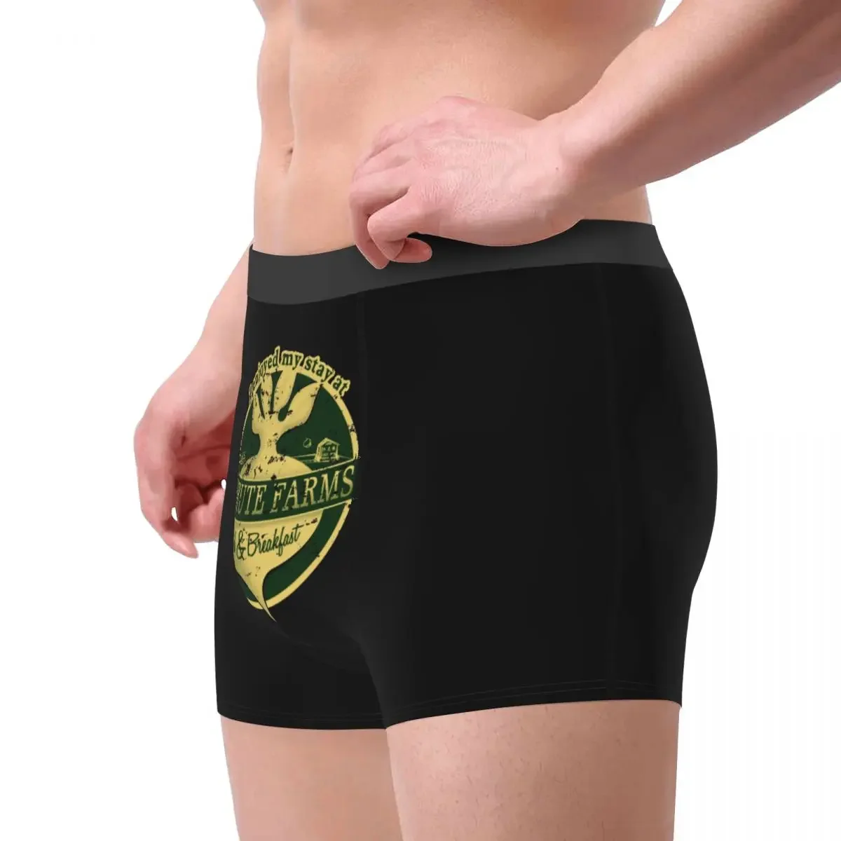 Men I Enjoyed My Stay At Schrute Farms The Office Underwear Tv Show Funny Boxer Briefs Shorts Panties Homme Underpants S-XXL