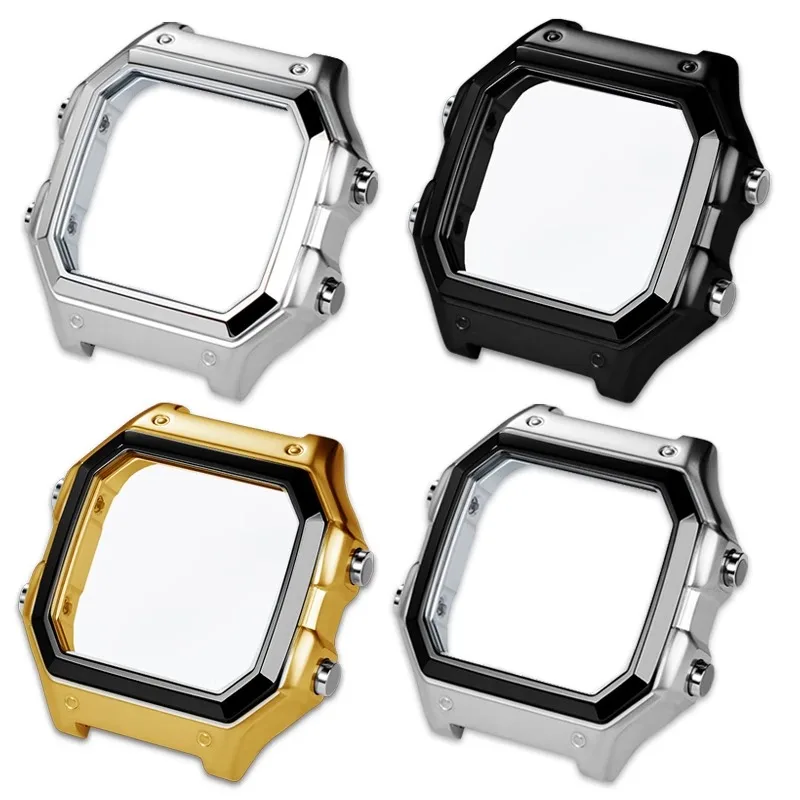 For Casio 3299 AE-1200 AE-1200WH AE1300 Modified 304 Stainless Steel Watch Case Shell AE1200 All Metal Case Steel Watchband