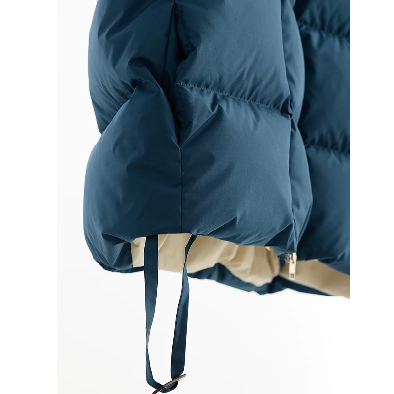 Chaleco de plumón para mujer, relleno de 130 g+ de nuevo estándar nacional 90% plumón de pato blanco, adecuado para mujeres pequeñas, ropa de abrigo para el invierno 2025, chaleco cálido