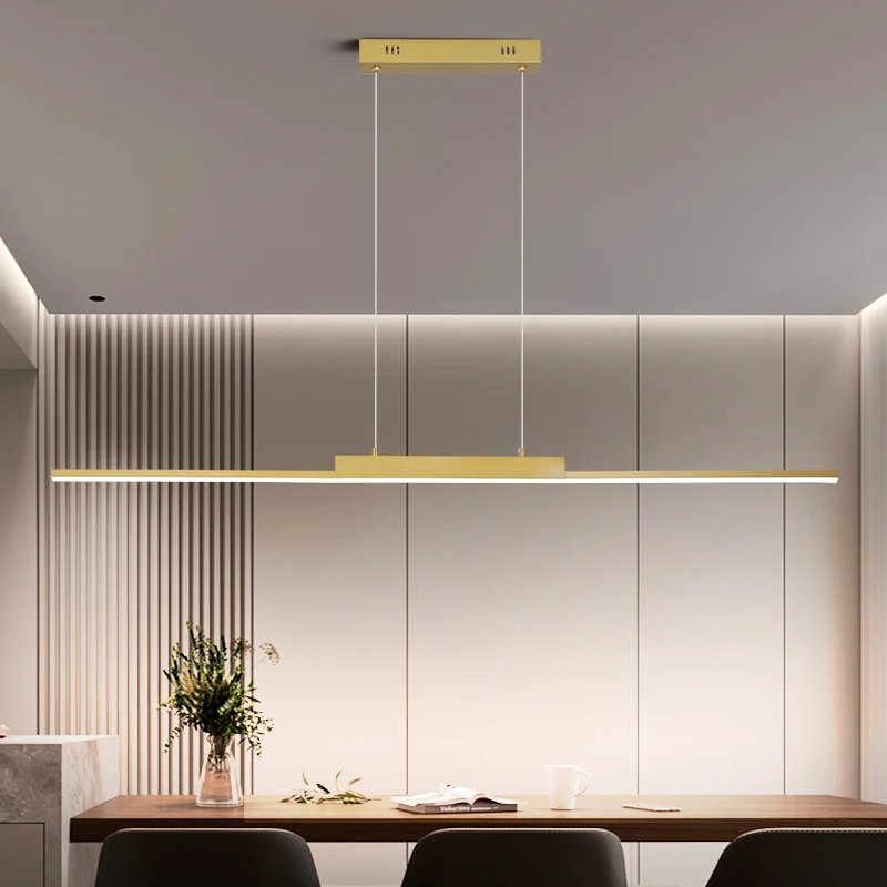 100CM Black/Gold Pendant Lights Dining Room Lights For Kitchen Long Chandelier Living Room Pendant Lamp Home Decoration Lighting