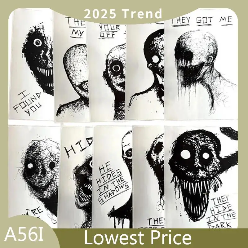 Special Goth Spooky Halloween Horror Ghost Stickers 10-Pack, For Laptops Journals Water Bottle A