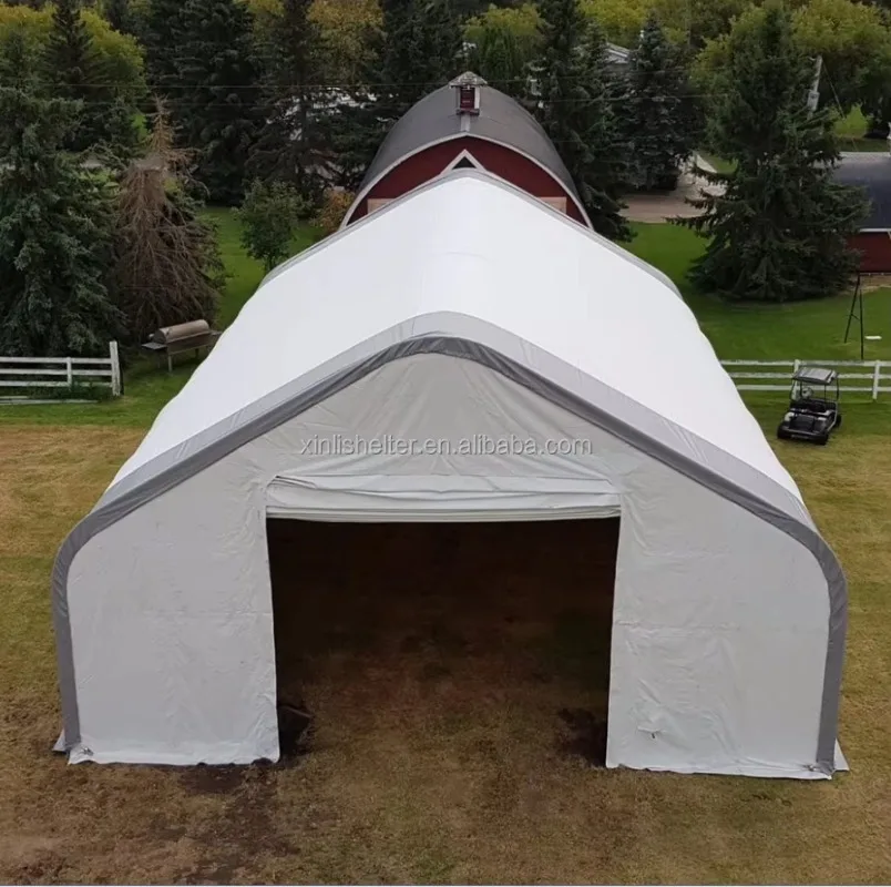 408021P Waterproof Car Garage Tent Prefabricated Warehouse Storage Shed PE PVC Material Steel Frame for Outdoor