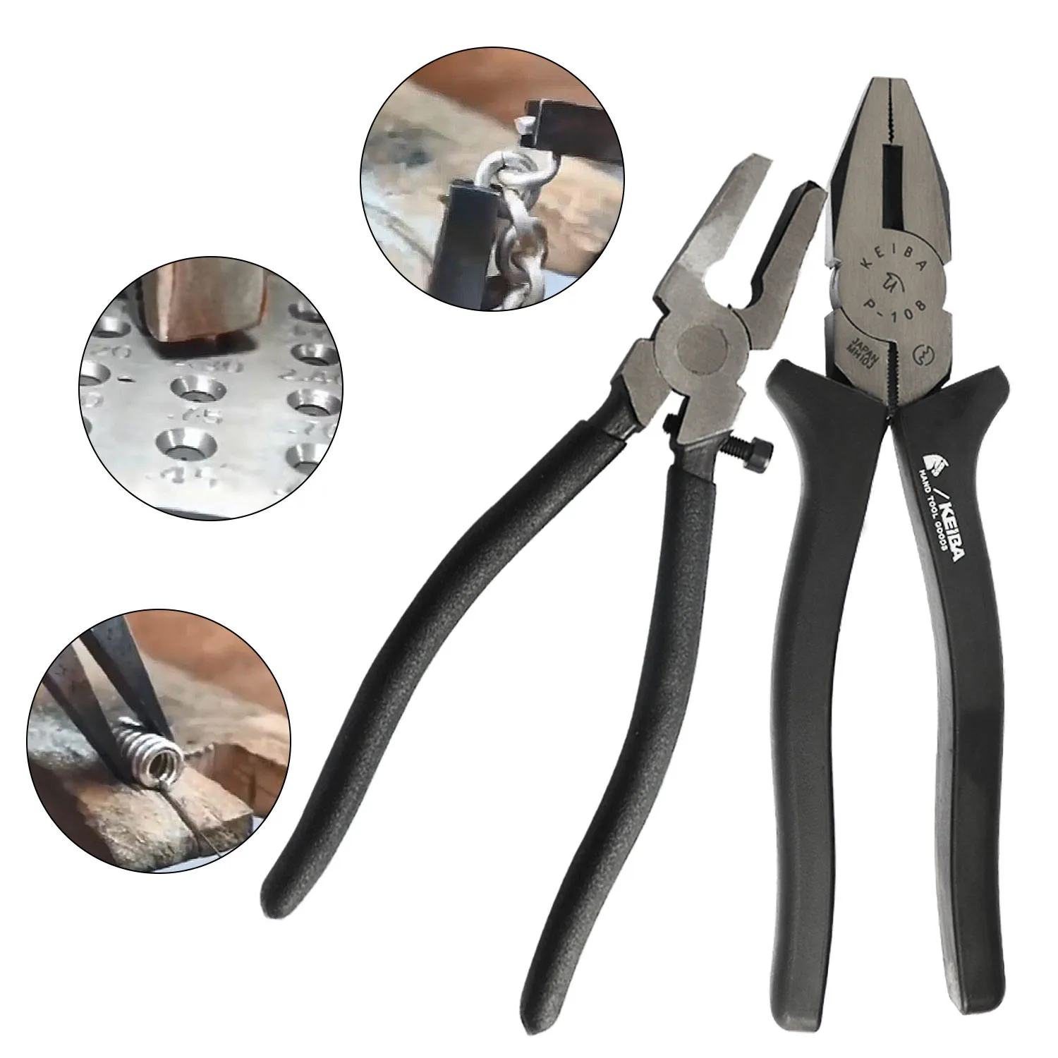 

Flat Nose Pliers 8 inch/6 inch Adjustable Glass Pliers Breaking Pliers for Tiles Floor Glass Hand Tools