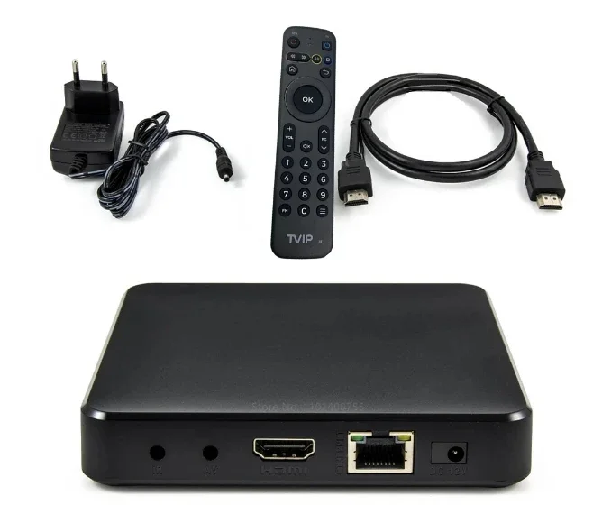 Original TVIP 605 SE Smart TV Box Linux4.4 Android Dual System Set Top Box 4K ULTRA 4k/2.4GWiFi Ultra Super Clear Stock