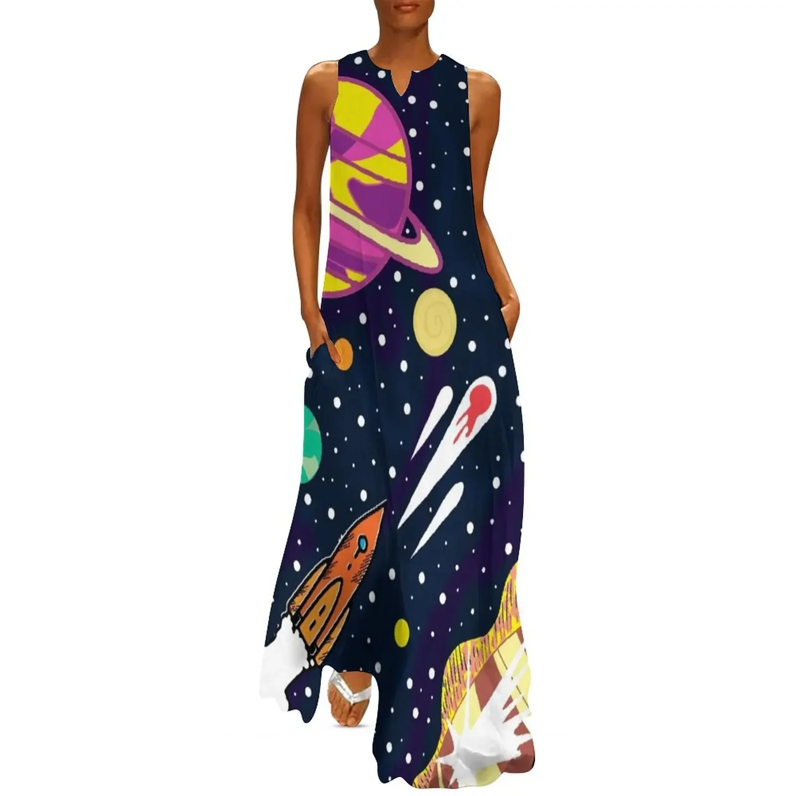

Moon and stars with rocket Long Dress dresses for special events dresses for womens 2025 prom dresses 2025 luxury Dress