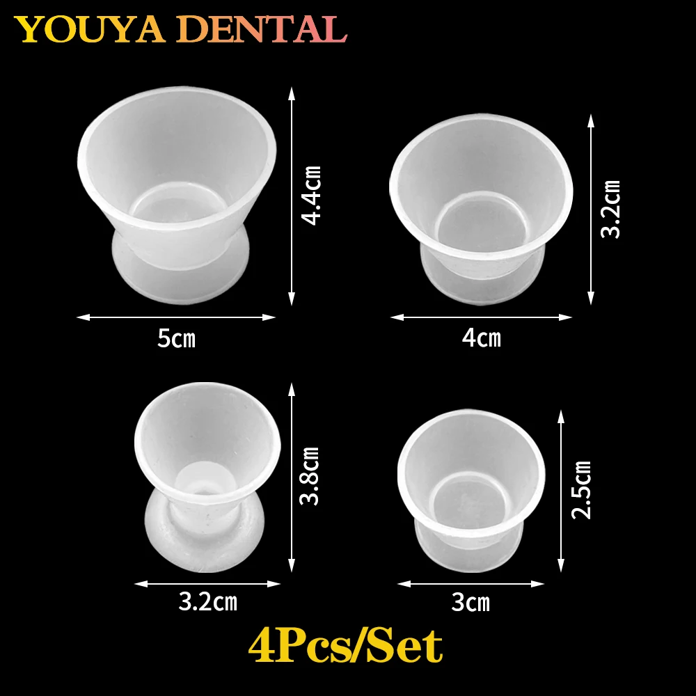 4pcs/set Dentist Materials Silicone Mixing Bowl Use Dappen Dishes Teeth Whitening laboratory Odontologia Dental Tools