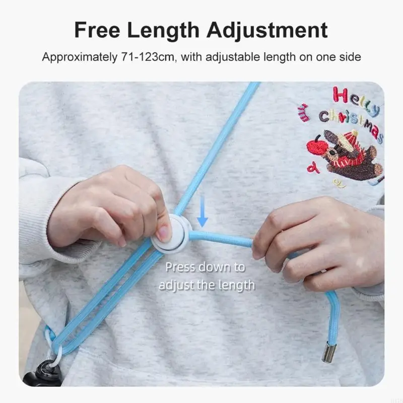 H37Bカメラストラップアクションカメラハンギングストラップスライド調整と人間工学に基づいて