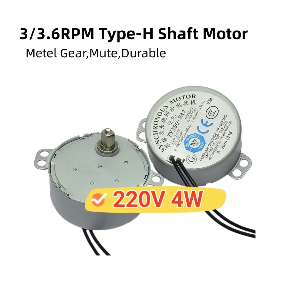 220V-240V TYJ50-8A7 For Mide* Electric Fan Hongyun Floor Fan Turning Page Shaking Head Rotating Synchronous Motor