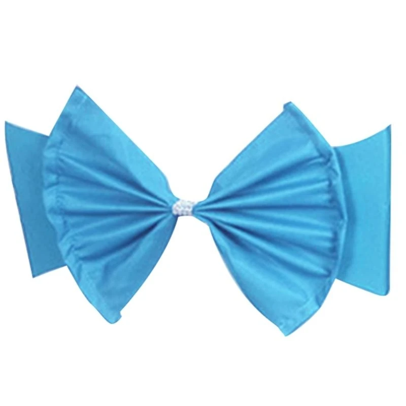 كرسي وشاح كرسي الشريط الانحناء التعادل شريط مرن لحفلات الزفاف والاحتفال بعيد ميلاد والمزيد كرسي الديكور 1 قطعة