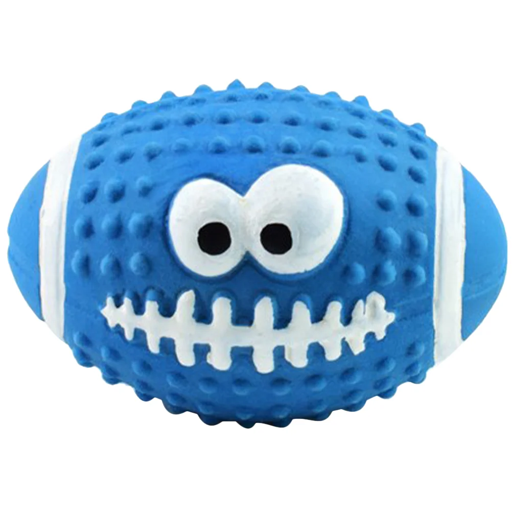 

Rugby Ball Pet Toy Small Balls For Dogs Portable Chewing Puppy Plaything Squeaky Toys