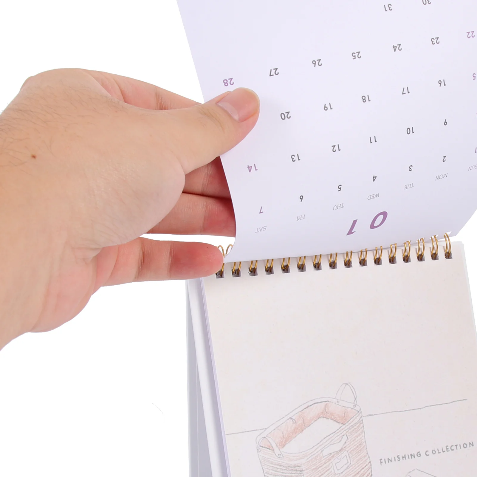 

Dining Table Desk Calendar Ornaments Office Decor Paper Decorative Time Schedule Plan