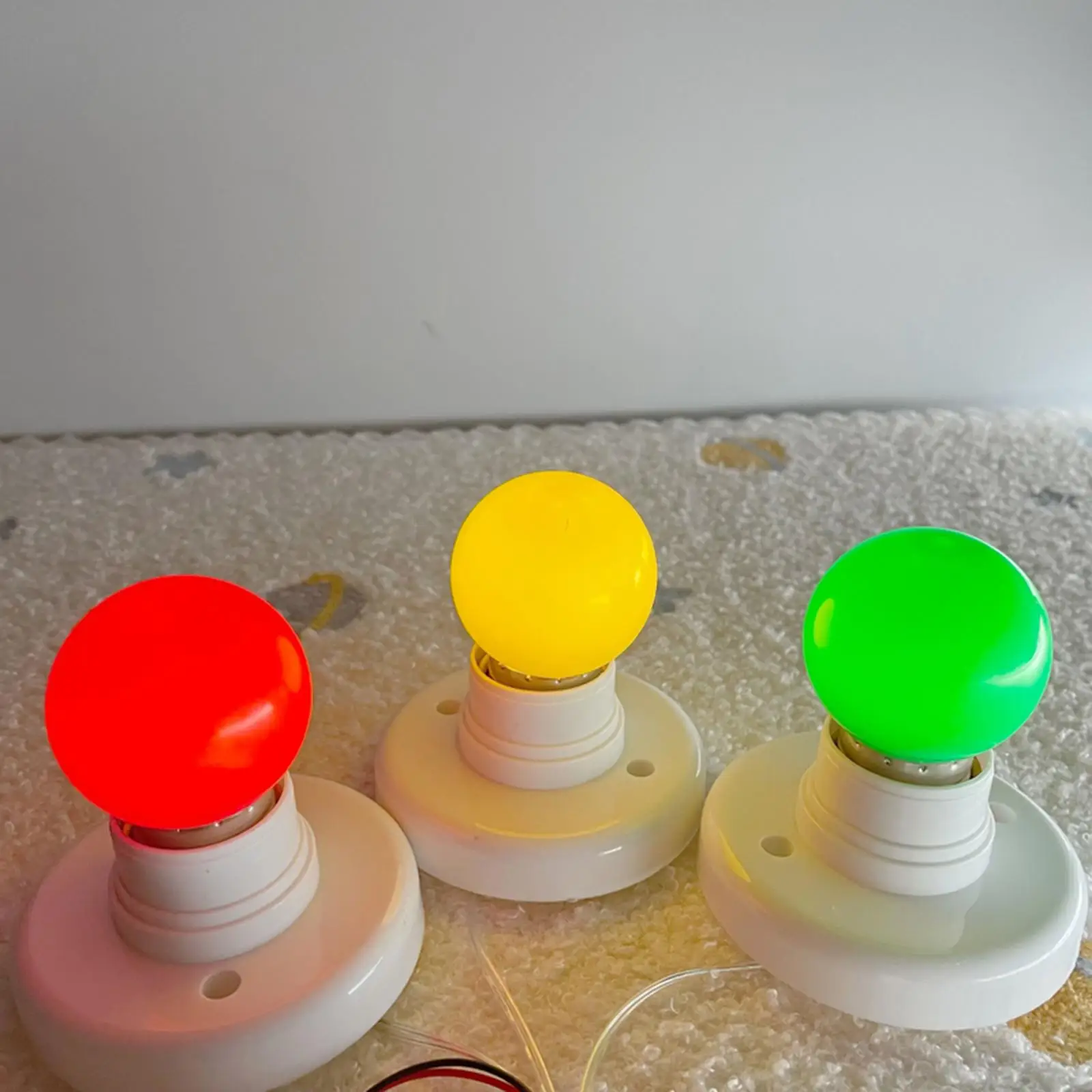 Interactive Electronic Light Toy Busy Board Accessory Switch Control Bulbs for Toddlers Educational Learning Activity