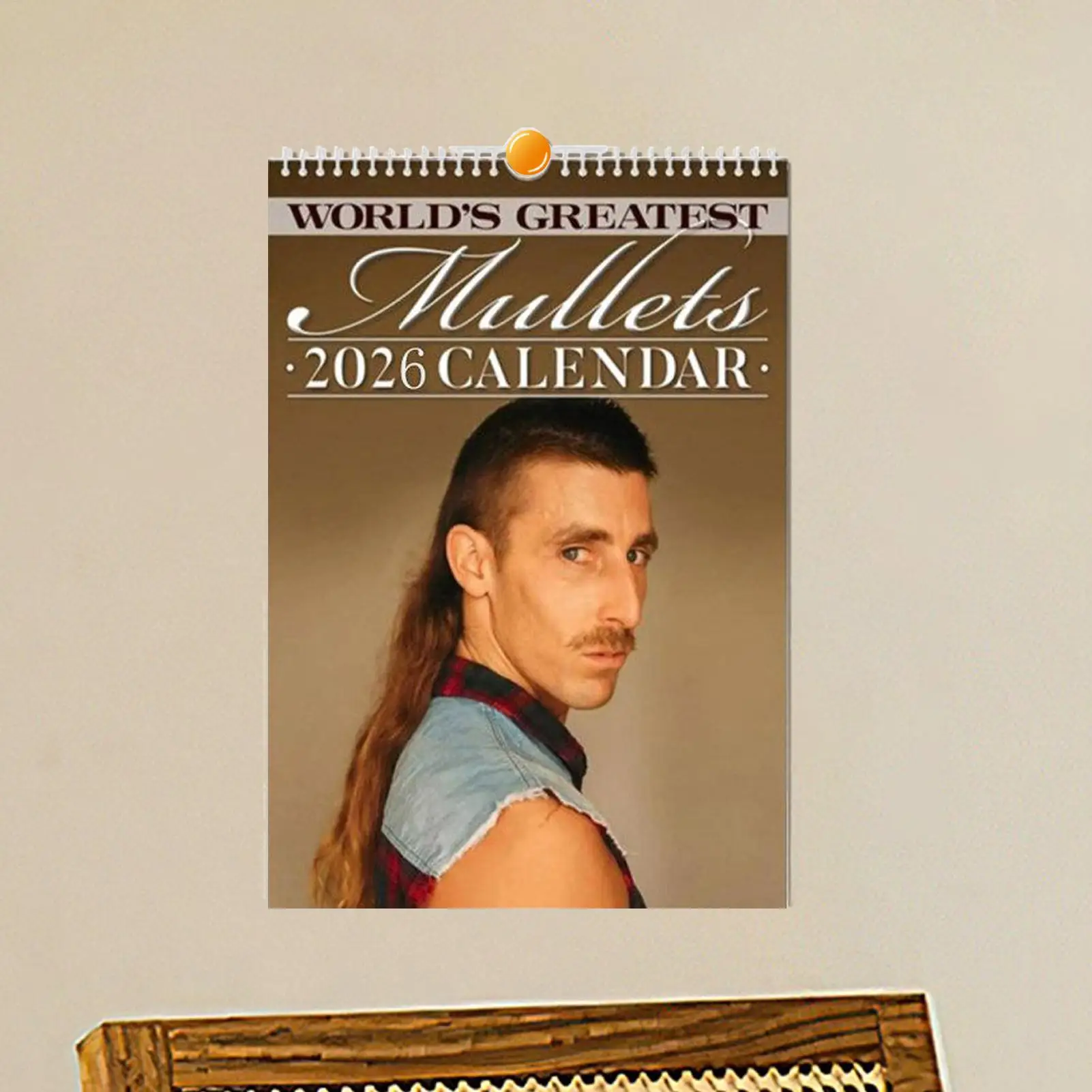 

2026 New Year Wall Calendar World's Greatest Mullets Funny Hairstyles Calendar Daily Scheduling Planners Schedule Calendar