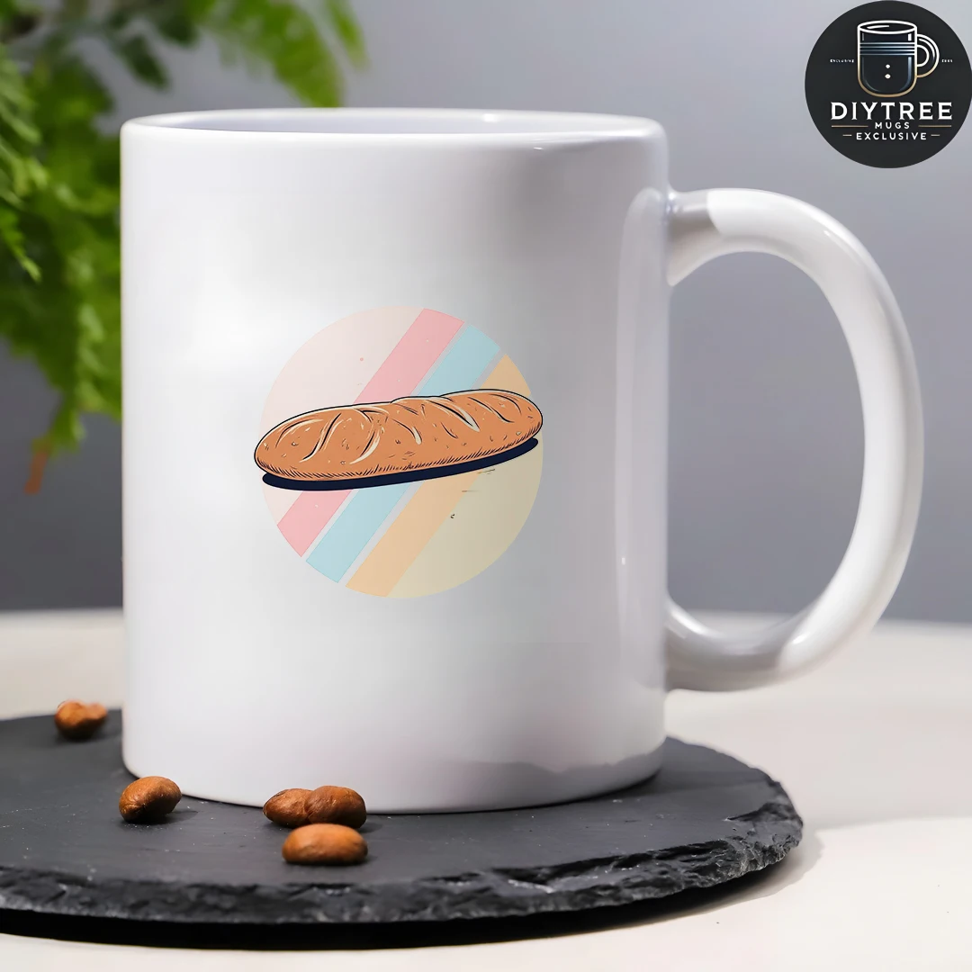 كوب خبز فرنسي بألوان قوس قزح سعة 11 أونصة للأطفال كوب للمشروبات الباردة والساخنة هدية مكتب عائلية لعيد الميلاد