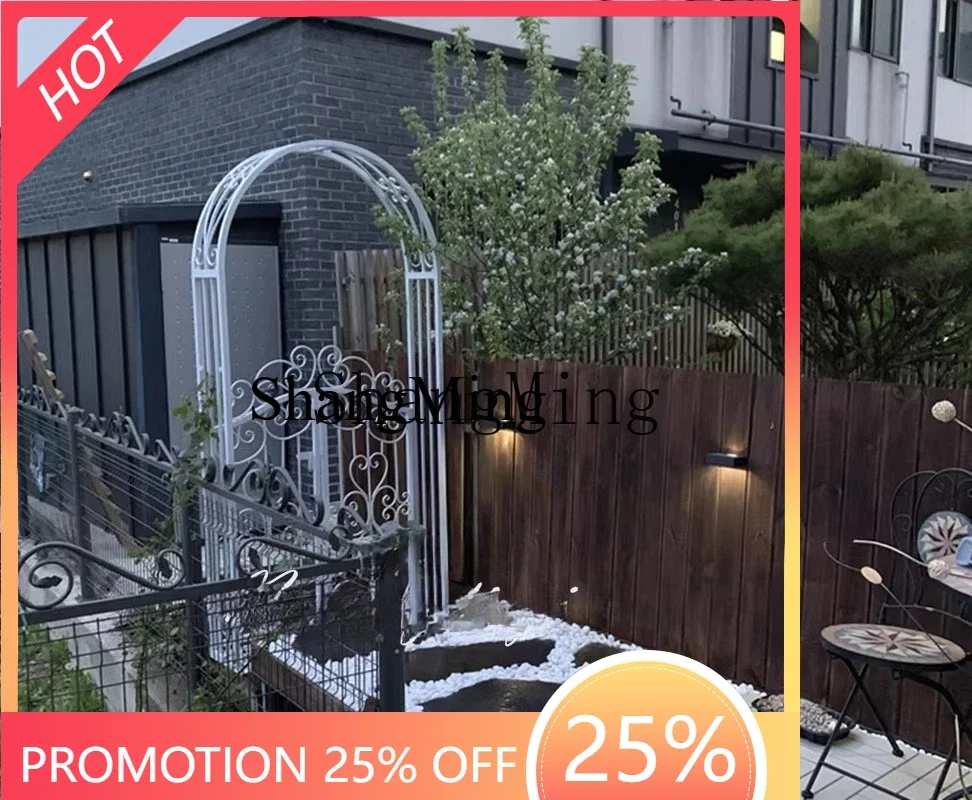 ZYY high-grade exquisite iron courtyard door wedding iron shelf outdoor aluminum alloy flower stand garden climbing vine frame