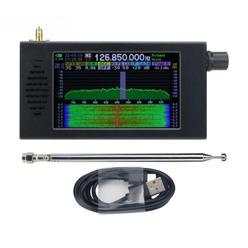 

DSP-01 SDR Radio Receiver DSP Digital Demodulation CW/AM/SSB/FM/WFM with 4.3" IPS LCD