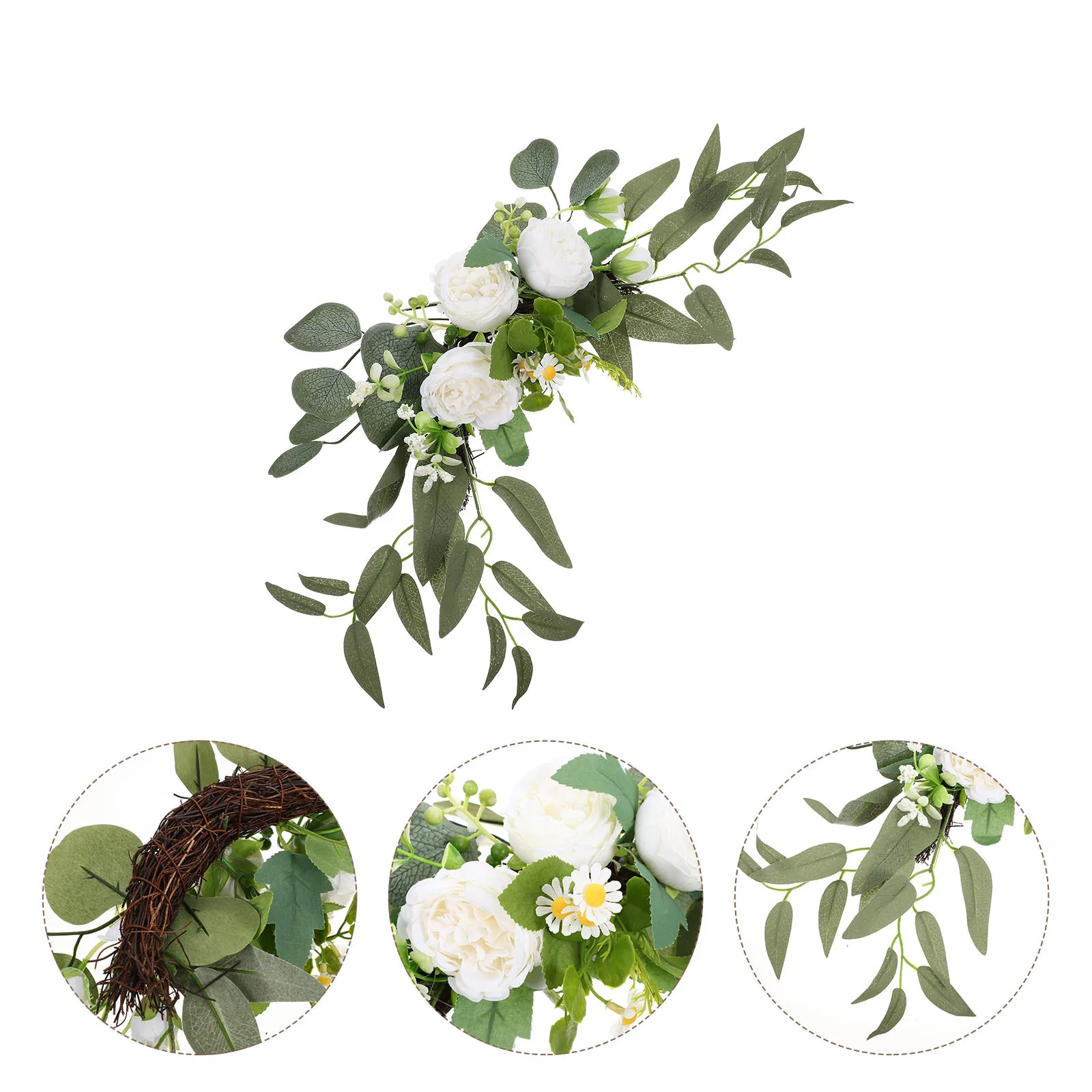 

2Pcs Artificial Flower Swag Wedding Supplies Never Wither Scene Layout Enhancement Vibrant Decoration Artificial Peony