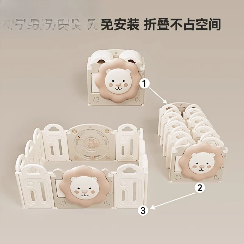 Barandilla de valla de juego para niños, valla para bebés, valla para gatear para niños pequeños