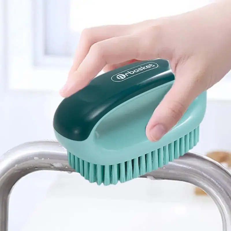 Shoe Cleaning Brush Laundry Scrub With Soft Bristle Anti-Slip Hangable Household Cleaning Brushes Tool Cleaning Supplies For