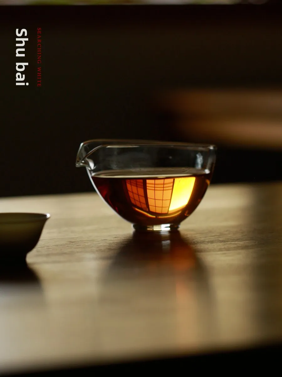 

Mibei Lunyu Yunchi Glass Public Cup High Borosilie Tea Set Thin Heat Resistant Tea Brewing Tools Transparent Handmade Tea ...