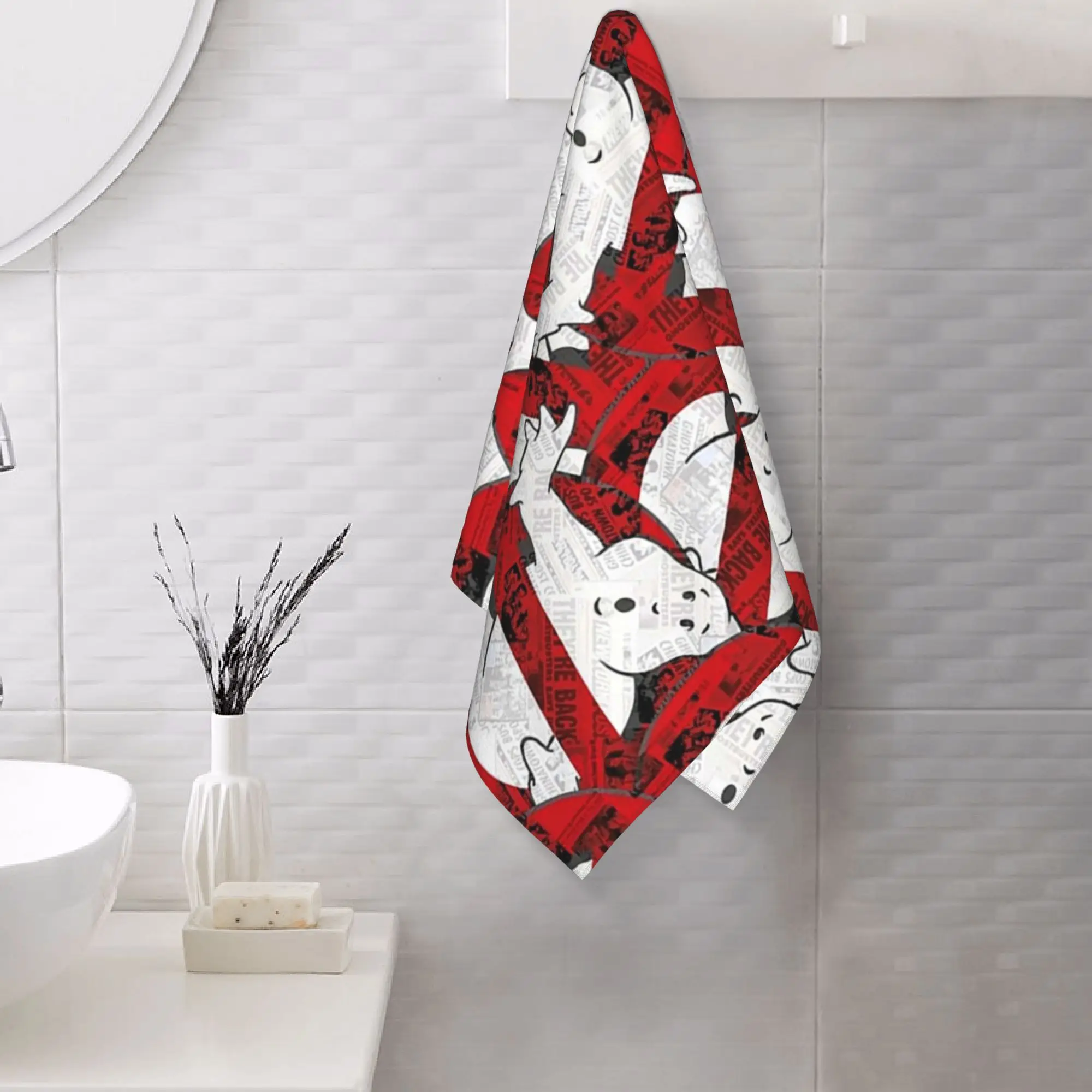 Custom The GhostBusters logo pattern Soft Face Towel Quick Dry Pool Bath Cotton Towels Breathable