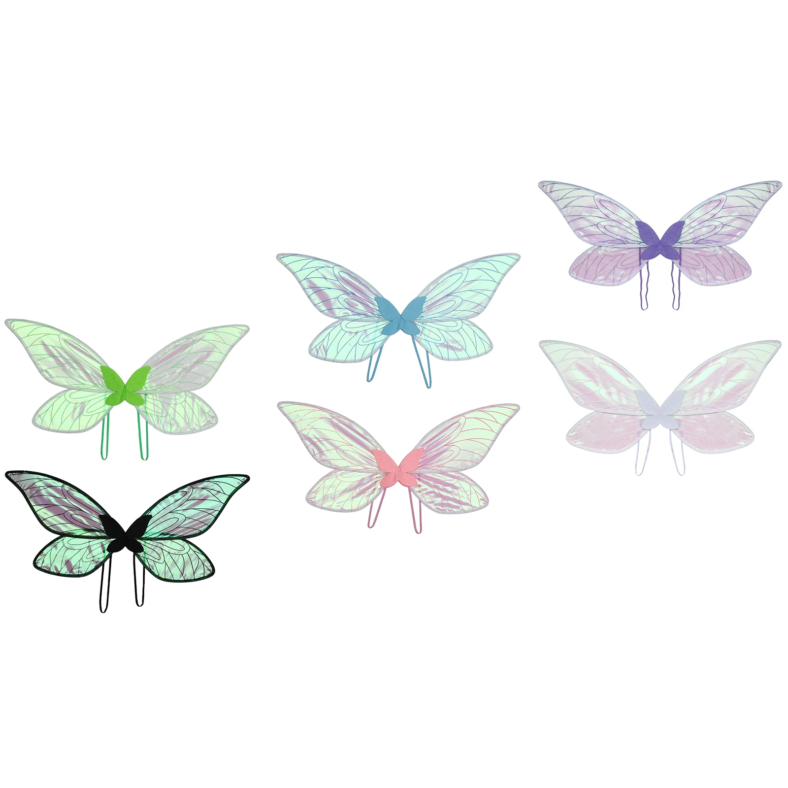 

Halloween Cosplay Butterfly Fairy Wings Costume Accessories Women Girls Glitter Princess Angel Wing Bachelor Photography Props