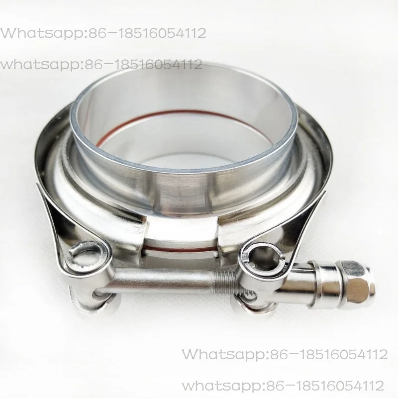 Modified exhaust pipe clamp stainless steel clamp seal aluminum flange supercharger V-groove clip factory direct sales